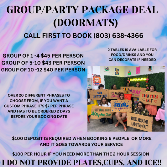 Group/Party Deposit Only