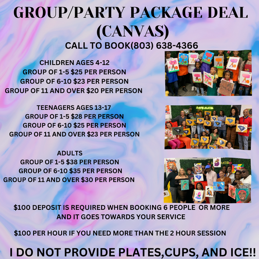 Group/Party Deposit Only